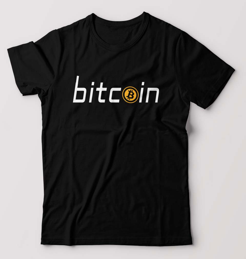 Cryptocurrency Bitcoin T-Shirt for Men-Black-Ektarfa.online
