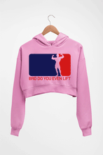 Load image into Gallery viewer, Gym Funny Crop HOODIE FOR WOMEN-Light Baby Pink-Ektarfa.online
