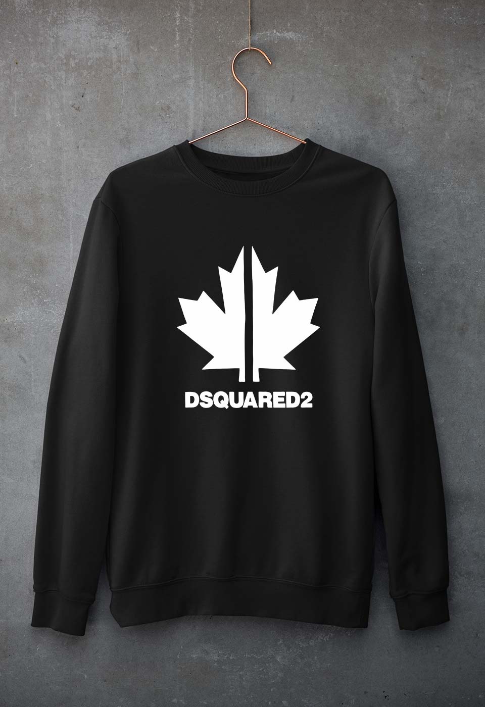 DSQUARED2 Unisex Sweatshirt for Men/Women-Black-Ektarfa.online