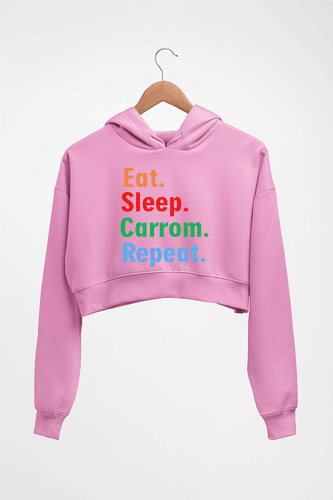 Carrom Crop HOODIE FOR WOMEN-Light Baby Pink-Ektarfa.online
