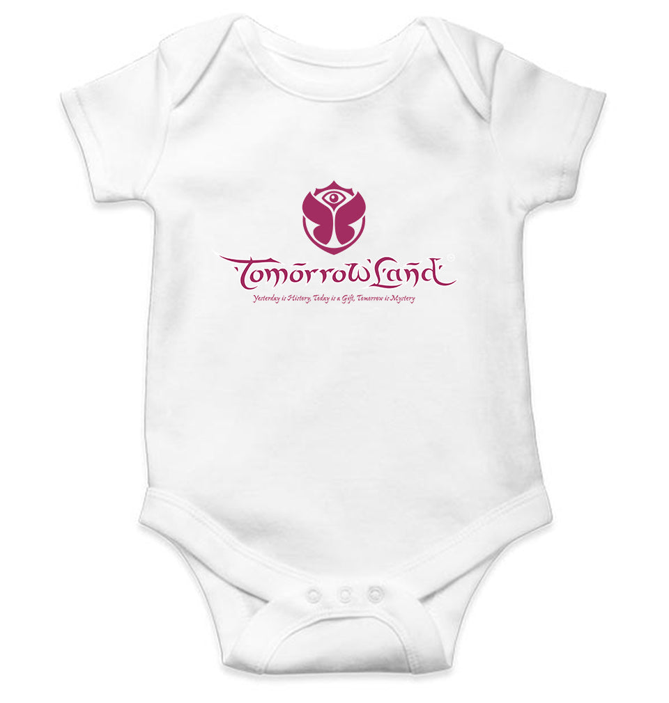 Tomorrowland Kids Romper For Baby Boy/Girl-0-5 Months(18 Inches)-White-Ektarfa.online