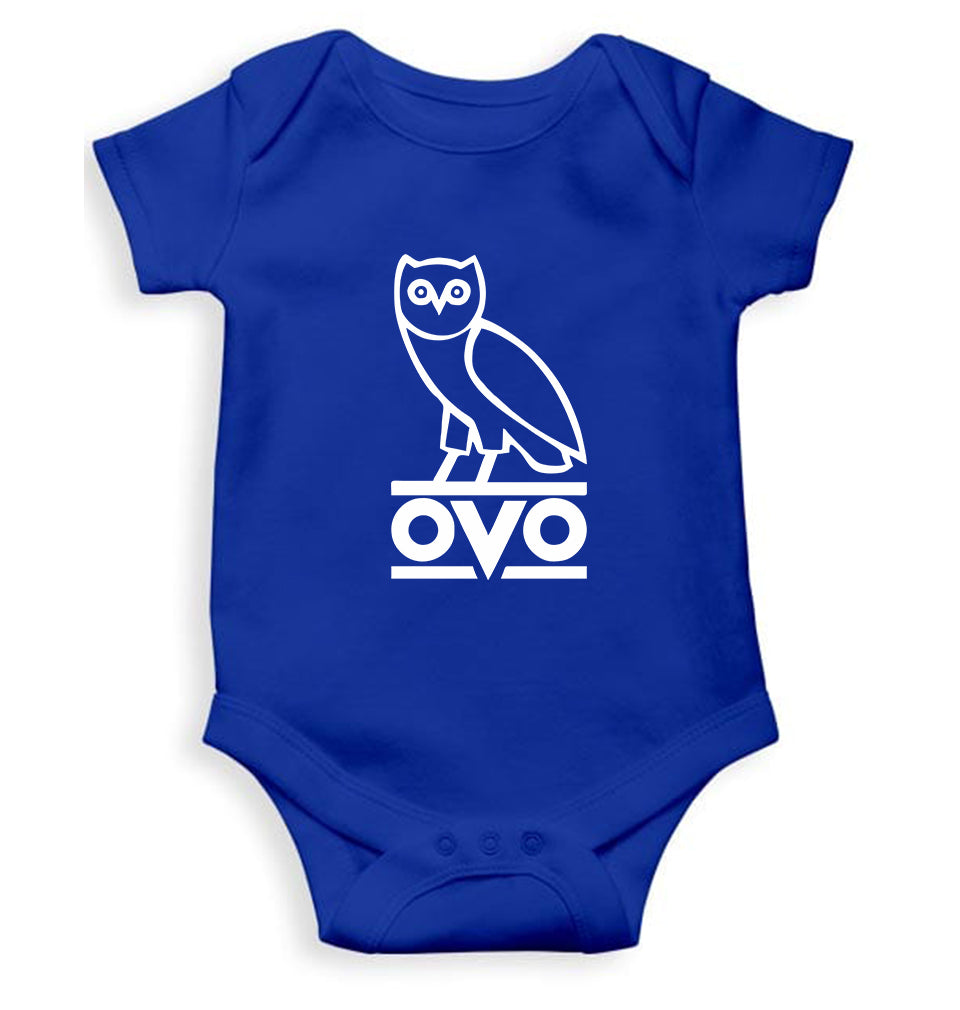 OVO Kids Romper For Baby Boy/Girl-0-5 Months(18 Inches)-Royal Blue-Ektarfa.online