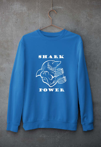 Gym Shark Power Unisex Sweatshirt for Men/Women-Royal Blue-Ektarfa.online