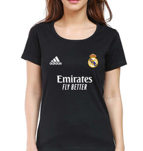 Load image into Gallery viewer, Real Madrid 2021-22 T-Shirt for Women-Black-Ektarfa.online
