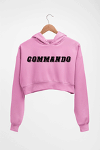 Load image into Gallery viewer, Commando Crop HOODIE FOR WOMEN-Light Baby Pink-Ektarfa.online
