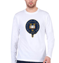 Load image into Gallery viewer, University of Oxford Full Sleeves T-Shirt for Men-White-Ektarfa.online
