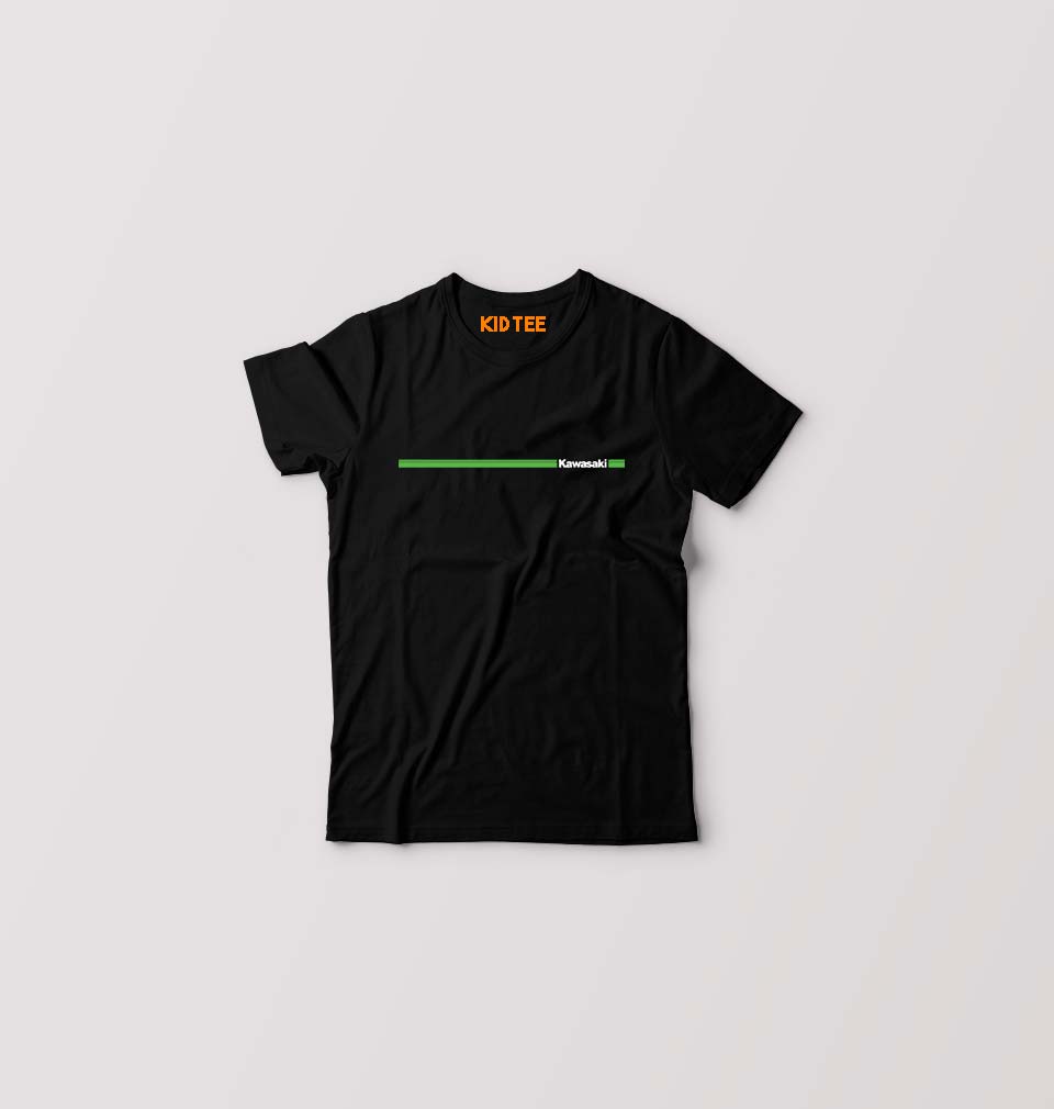 Kawasaki Kids T-Shirt for Boy/Girl-Black-Ektarfa.online