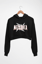 Load image into Gallery viewer, Metallica Crop HOODIE FOR WOMEN-Black-Ektarfa.online
