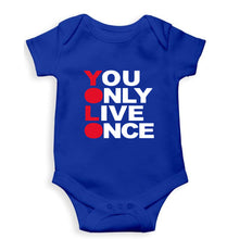 Load image into Gallery viewer, You Live Only Once(YOLO) Kids Romper For Baby Boy/Girl-Royal Blue-Ektarfa.online
