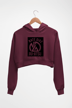 Load image into Gallery viewer, Nate Diaz UFC Crop HOODIE FOR WOMEN-Maroon-Ektarfa.online
