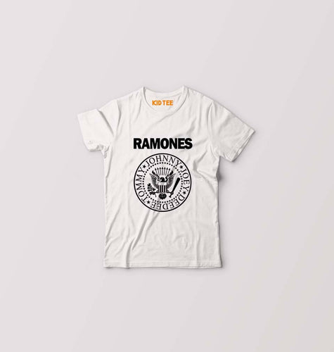 Ramones Kids T-Shirt for Boy/Girl-White-Ektarfa.online