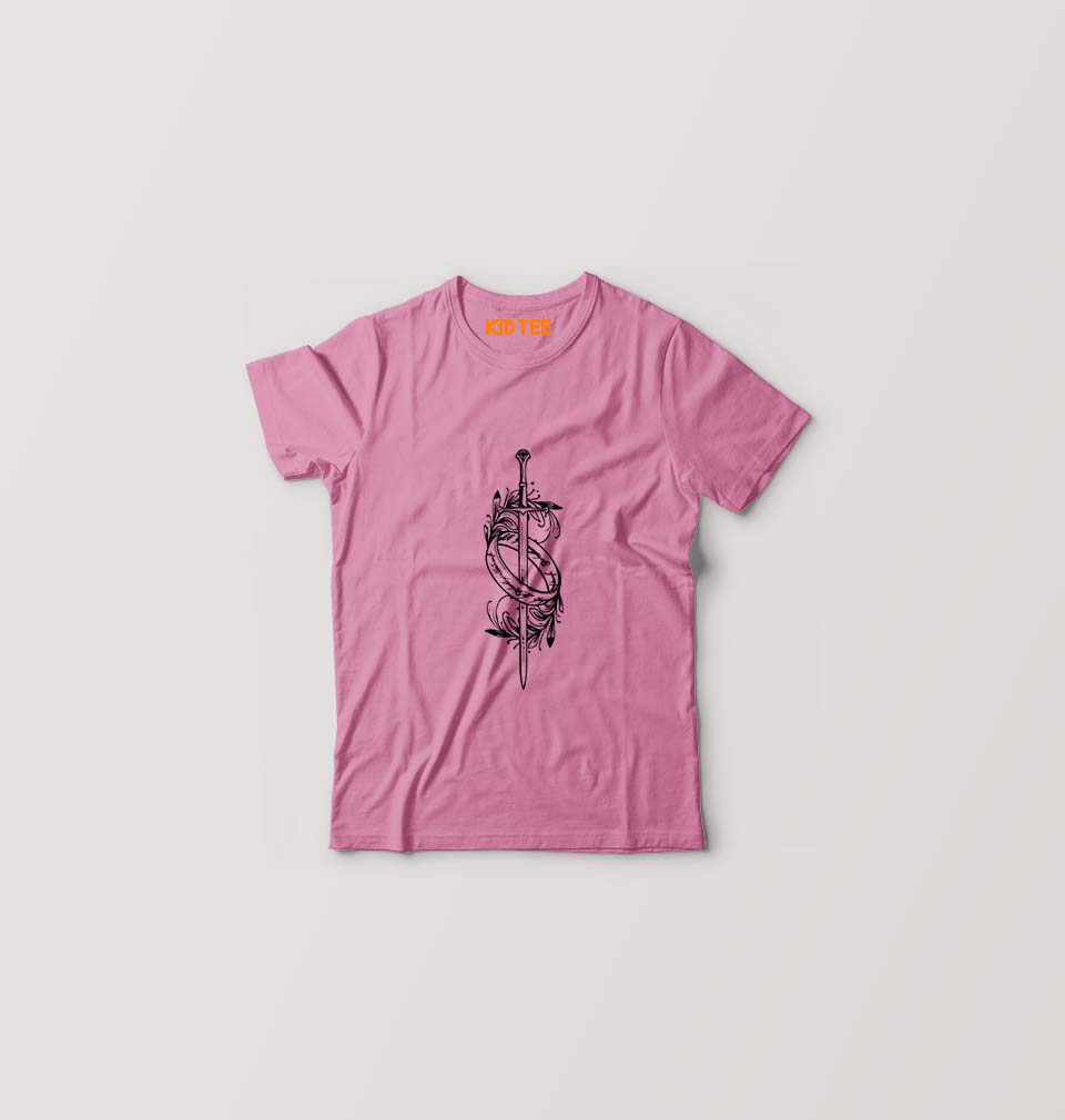The Rings of Power Kids T-Shirt for Boy/Girl-Pink-Ektarfa.online