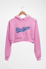 Load image into Gallery viewer, Los Angeles Dodgers Crop HOODIE FOR WOMEN-Light Baby Pink-Ektarfa.online
