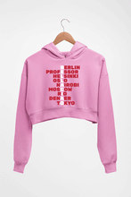 Load image into Gallery viewer, Money Hiest Crop HOODIE FOR WOMEN-Light Baby Pink-Ektarfa.online
