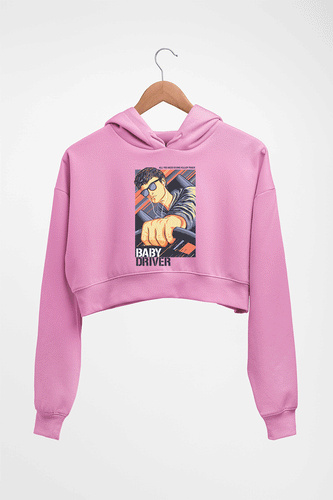 Baby Driver Crop HOODIE FOR WOMEN-Light Baby Pink-Ektarfa.online