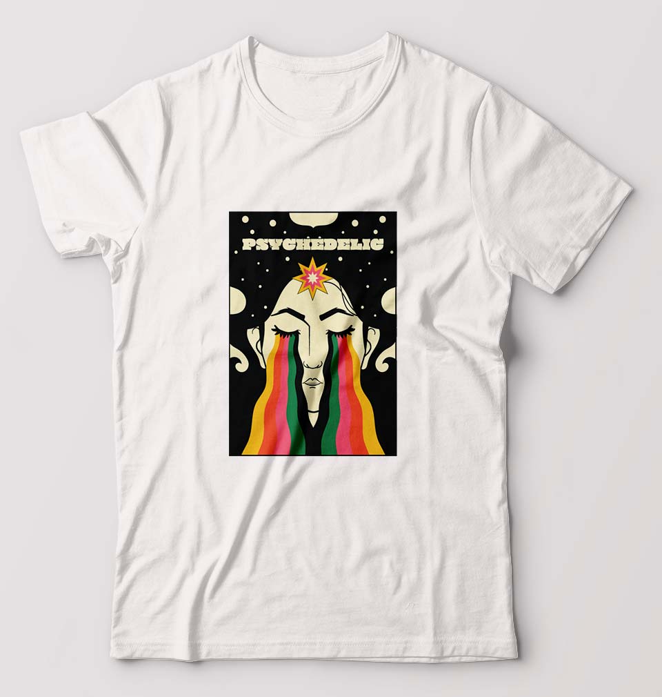 Psychedelic T-Shirt for Men-White-Ektarfa.online