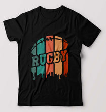 Load image into Gallery viewer, Rugby T-Shirt for Men-Black-Ektarfa.online
