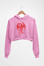 Load image into Gallery viewer, House of the Dragon (GOT) Crop HOODIE FOR WOMEN-Light Baby Pink-Ektarfa.online
