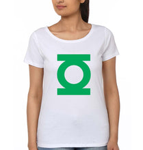 Load image into Gallery viewer, Green Lantern Superhero T-Shirt for Women-White-Ektarfa.online

