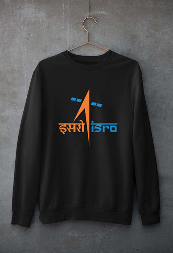 Isro Unisex Sweatshirt for Men/Women-Black-Ektarfa.online
