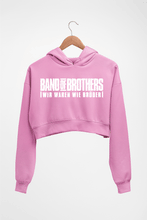 Load image into Gallery viewer, Band of Brothers Crop HOODIE FOR WOMEN-Light Baby Pink-Ektarfa.online
