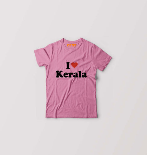 I Love Kerala Kids T-Shirt for Boy/Girl-Pink-Ektarfa.online
