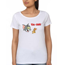 Load image into Gallery viewer, Tom and Jerry T-Shirt for Women-White-Ektarfa.online
