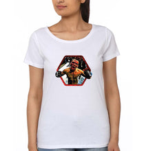 Load image into Gallery viewer, Nate Diaz UFC T-Shirt for Women-White-Ektarfa.online
