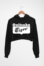 Load image into Gallery viewer, Onitsuka Tiger Crop HOODIE FOR WOMEN-Black-Ektarfa.online
