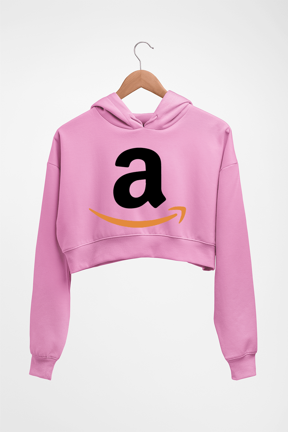 Amazon Crop HOODIE FOR WOMEN-Light Baby Pink-Ektarfa.online