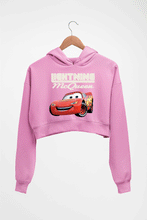 Load image into Gallery viewer, Lightning McQueen Crop HOODIE FOR WOMEN-Light Baby Pink-Ektarfa.online
