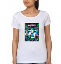 Load image into Gallery viewer, Trippy Stoner Psychedelic T-Shirt for Women-White-Ektarfa.online
