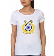 Load image into Gallery viewer, CRPF T-Shirt for Women-White-Ektarfa.online

