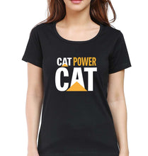 Load image into Gallery viewer, Cat Power T-Shirt for Women-Black-Ektarfa.online
