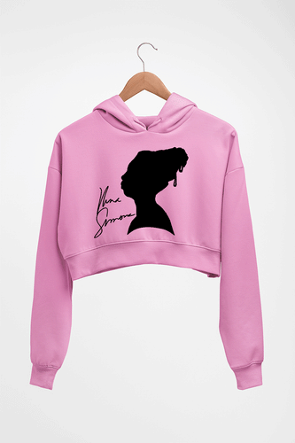 Nina Simone Crop HOODIE FOR WOMEN-Light Baby Pink-Ektarfa.online