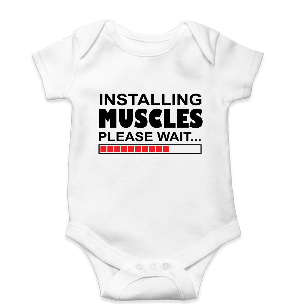 Gym Kids Romper For Baby Boy/Girl-White-Ektarfa.online