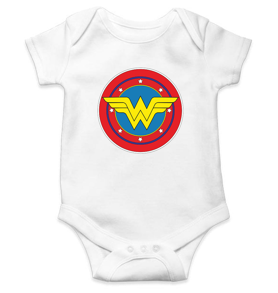 Wonder Woman Superhero Kids Romper Kids Romper For Baby Boy/Girl-White-Ektarfa.online