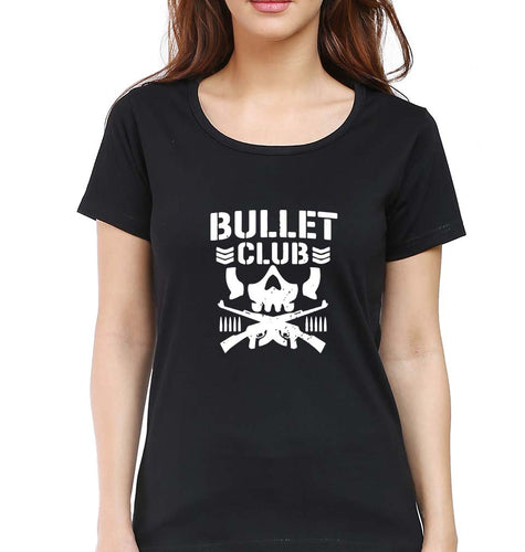 Bullet Club T-Shirt for Women-Black-Ektarfa.online