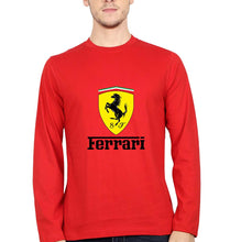 Load image into Gallery viewer, Ferrari Full Sleeves T-Shirt for Men-Red-Ektarfa.online
