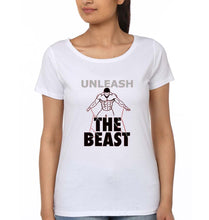 Load image into Gallery viewer, Gym Beast T-Shirt for Women-White-Ektarfa.online
