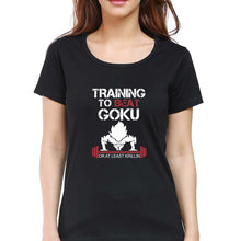 Load image into Gallery viewer, Goku Gym T-Shirt for Women-Black-Ektarfa.online
