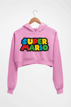 Load image into Gallery viewer, Super Mario Crop HOODIE FOR WOMEN-Light Baby Pink-Ektarfa.online
