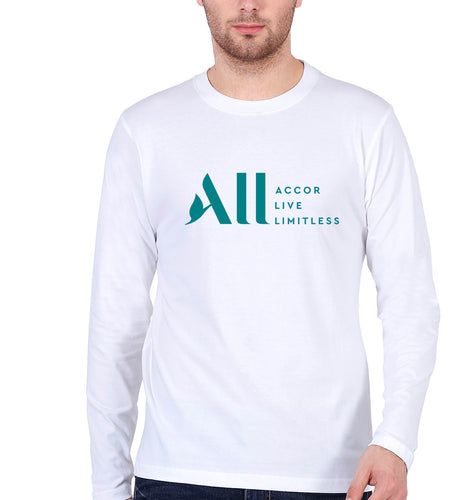 ACCOR LIVE LIMITLESS (ALL) Full Sleeves T-Shirt for Men-White-Ektarfa.online