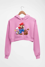 Load image into Gallery viewer, Mario Crop HOODIE FOR WOMEN-Light Baby Pink-Ektarfa.online
