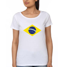 Load image into Gallery viewer, Brazil T-Shirt for Women-White-Ektarfa.online
