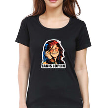 Load image into Gallery viewer, Janis Joplin T-Shirt for Women-Black-Ektarfa.online
