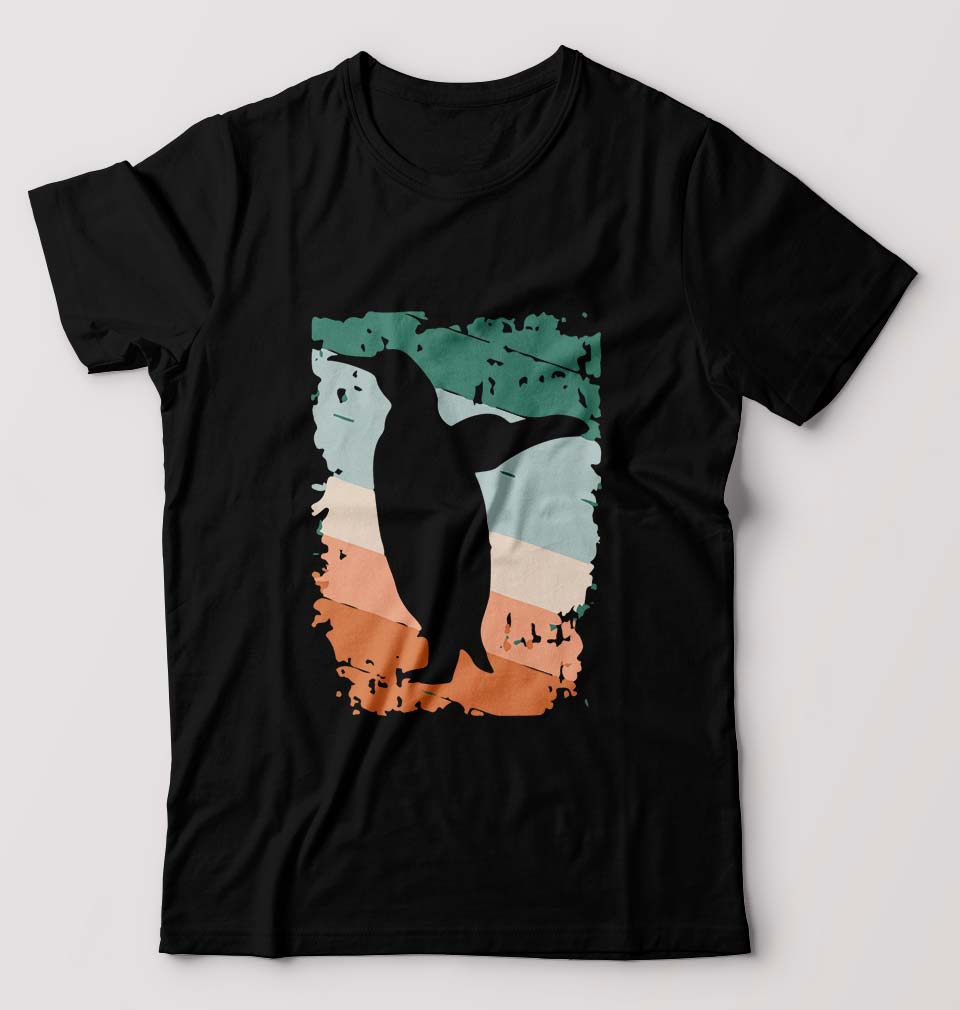 Penguin T-Shirt for Men-Black-Ektarfa.online