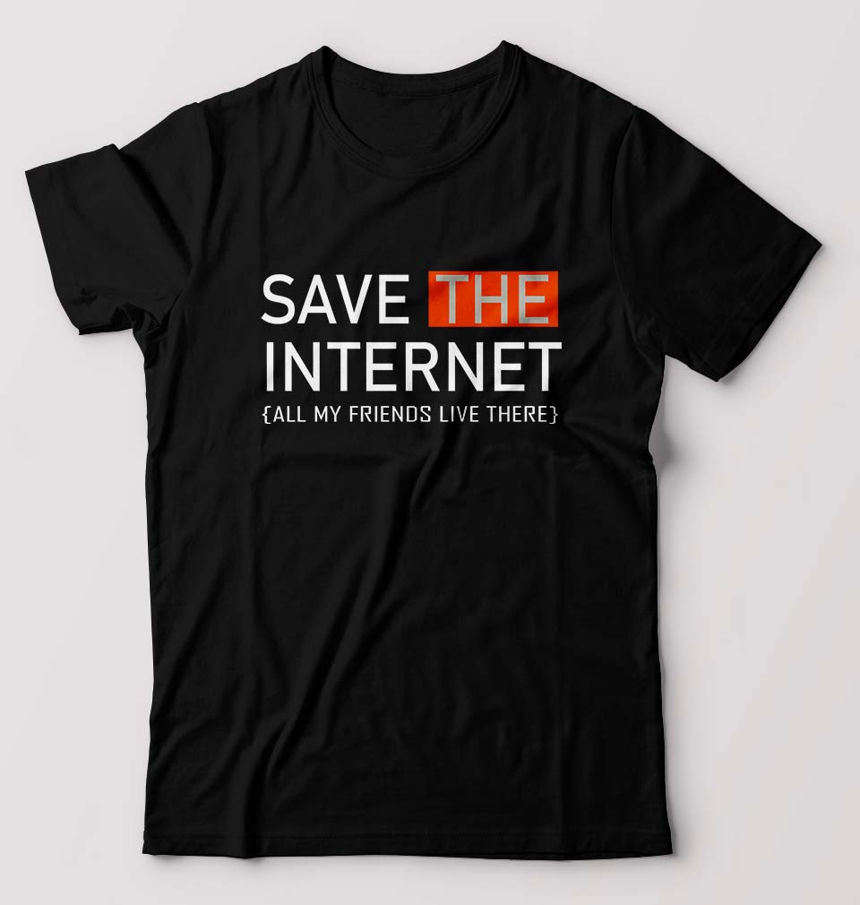 Internet Funny T-Shirt for Men-Black-Ektarfa.online