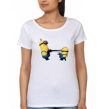 Load image into Gallery viewer, Minion T-Shirt for Women-White-Ektarfa.online
