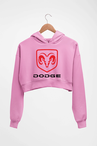 Dodge Crop HOODIE FOR WOMEN-Light Baby Pink-Ektarfa.online